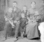 William Sheldon Thompson and Nancy Ann Cox and Children.