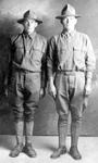 Fred and Bill Thompson in the Army.
