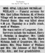 Opal Lillian Johnson Obituary